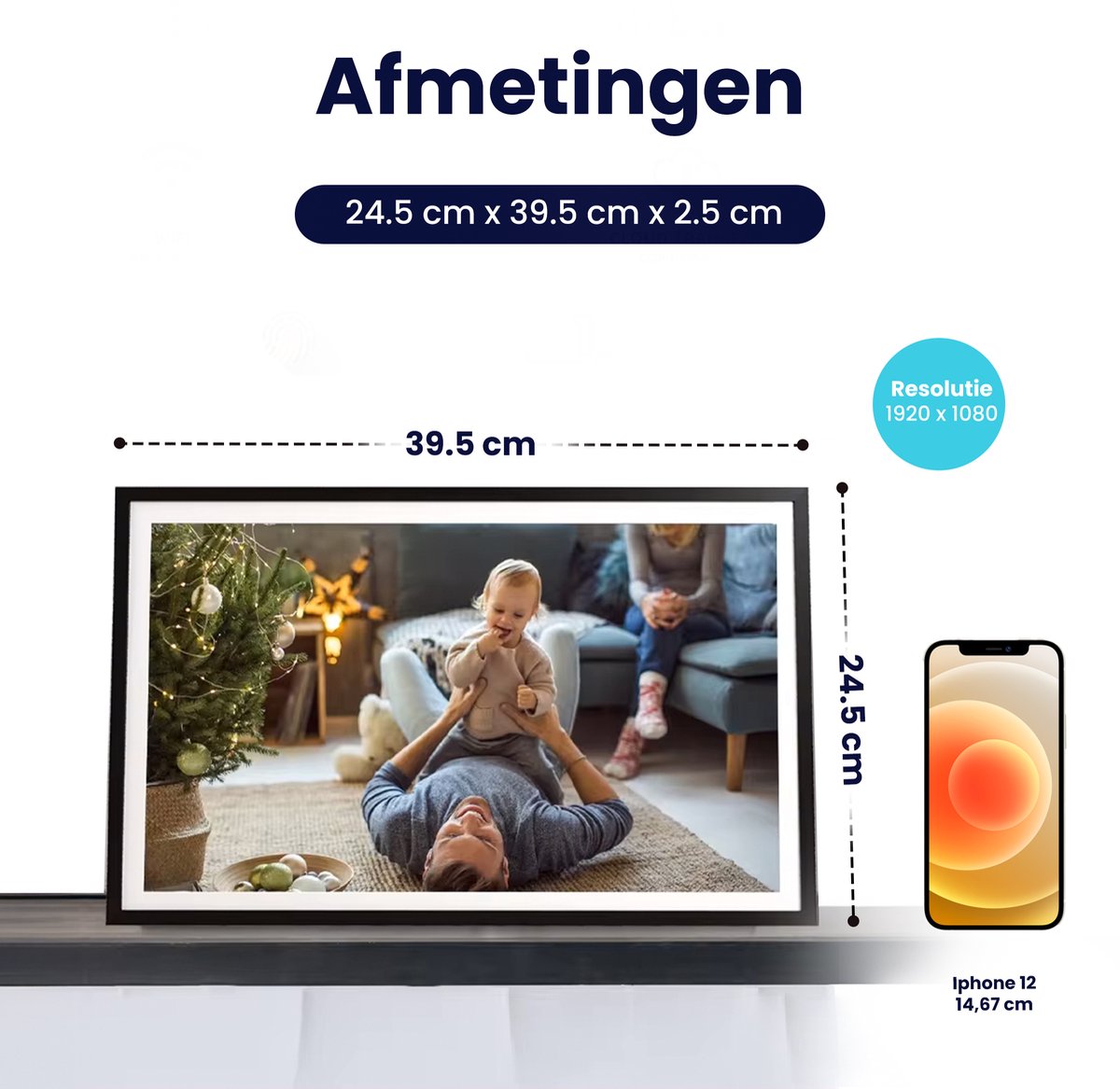 Digitale Fotolijst met WiFi - 15.6 Inch Fotokader