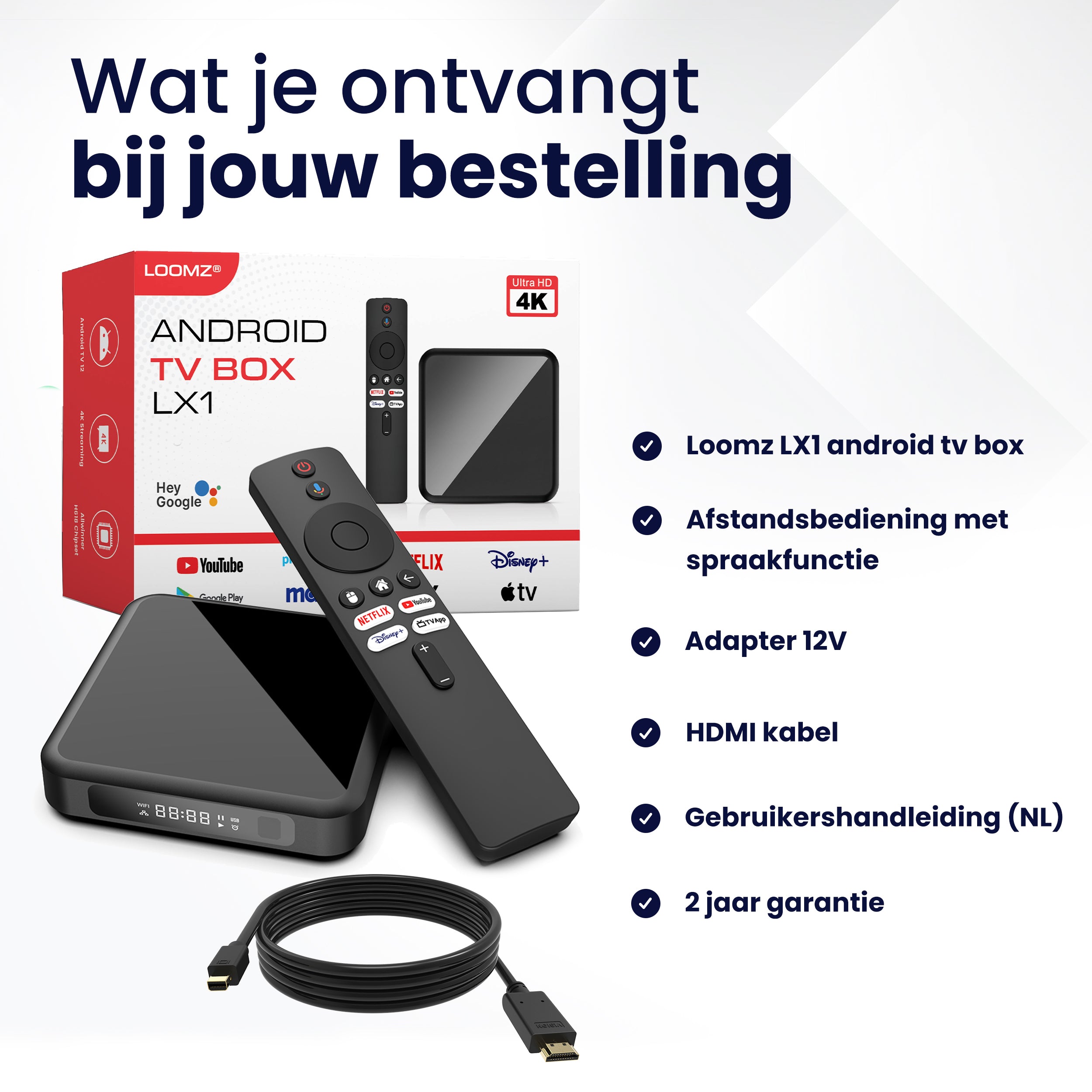 Android TV Streaming Box - Android 12 - 4K - 16GB