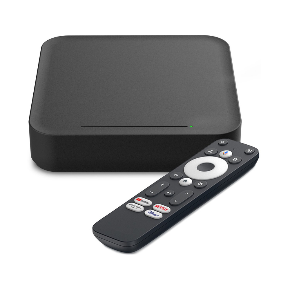RockTek GT1 Android Streaming Box – Google TV 12 – Chromecast